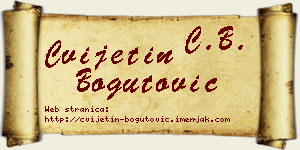 Cvijetin Bogutović vizit kartica